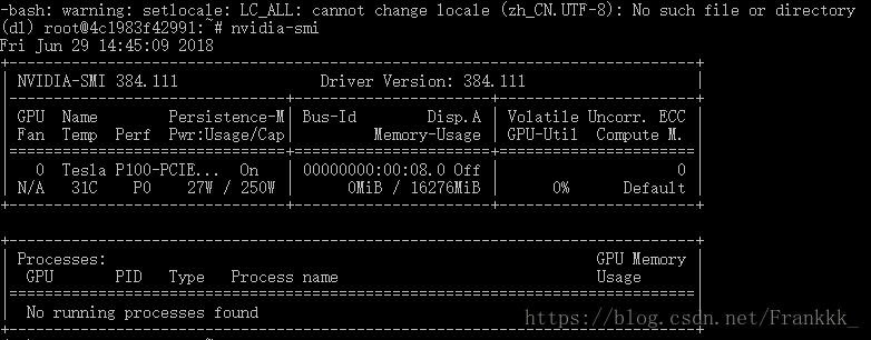 Tesla P100显卡信息