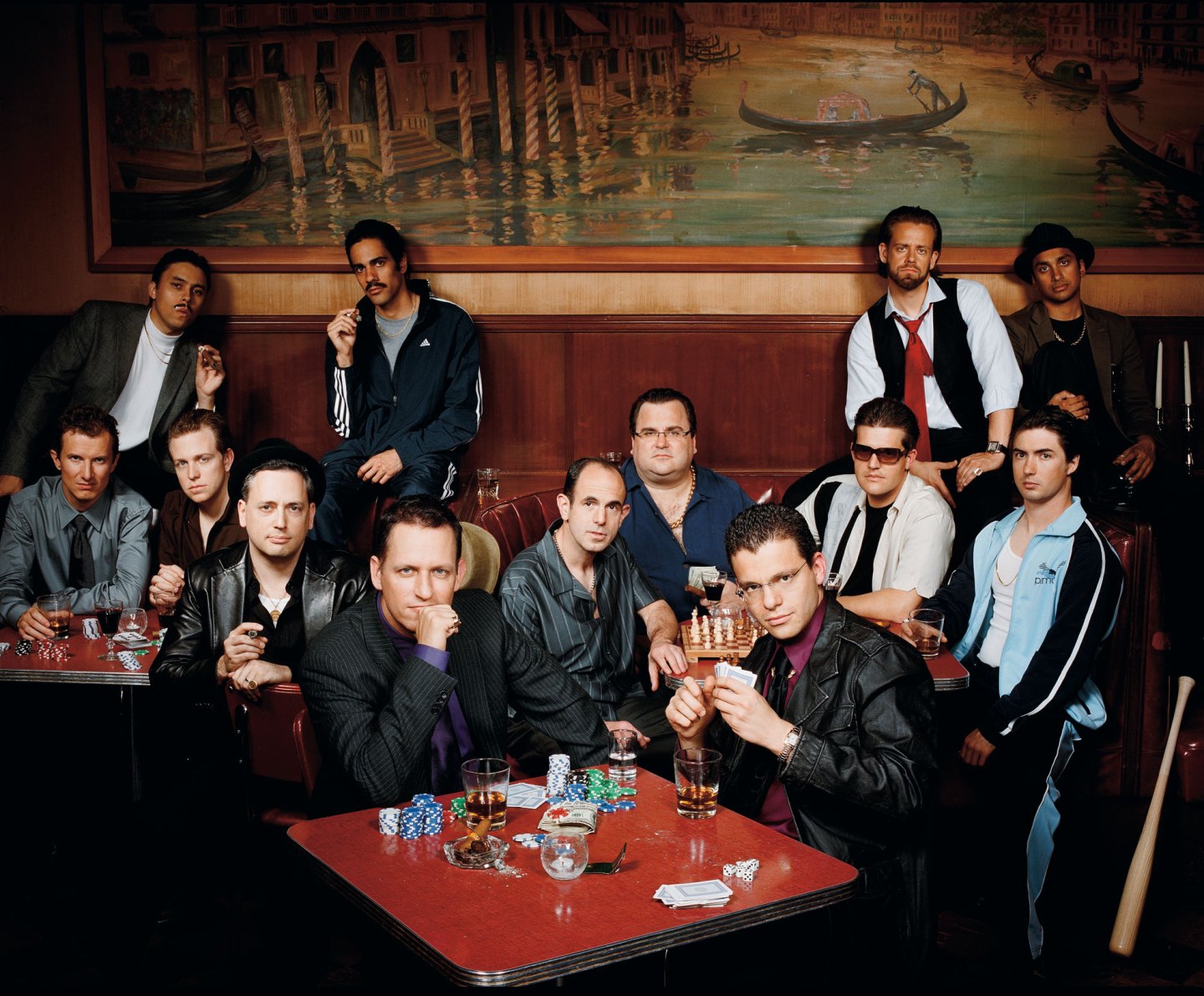 The PayPal Mafia photographed at Tosca in San Francisco, October 2007