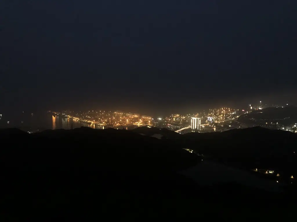 梅沙尖俯瞰盐田港
