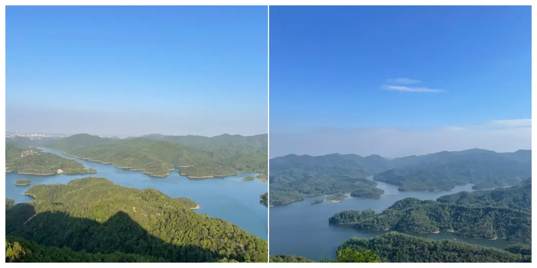 狮头山穿过树林的上山路